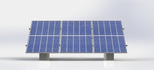سازه تک ردیفه نیروگاه خورشیدی 3*1(استراکچر)