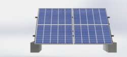 سازه تک ردیفه نیروگاه خورشیدی 2*1(استراکچر)
