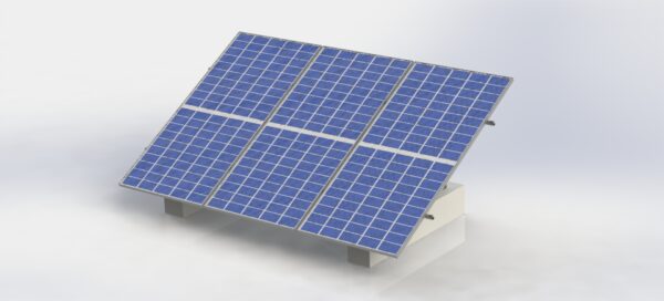 سازه تک ردیفه نیروگاه خورشیدی 3*1(استراکچر)
