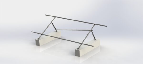 سازه تک ردیفه نیروگاه خورشیدی 3*1(استراکچر)