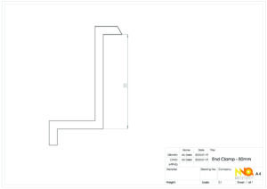 End Clamp 80mm