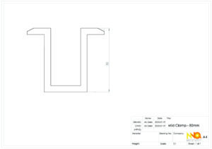 Mid Clamp 80mm