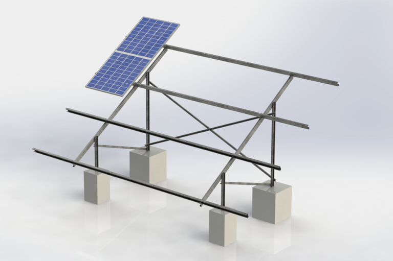 همه چیز دربارهی استراکچر پنل خورشیدی 2 6 4